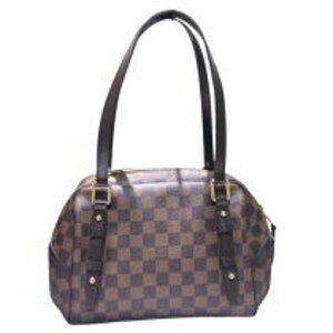 Louis Vuitton Ebene Handbag Rivington Damier Canvas Brown